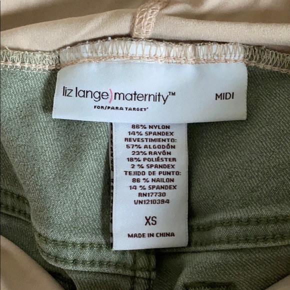 Liz Lange maternity midi denim shorts - Picture 4 of 4